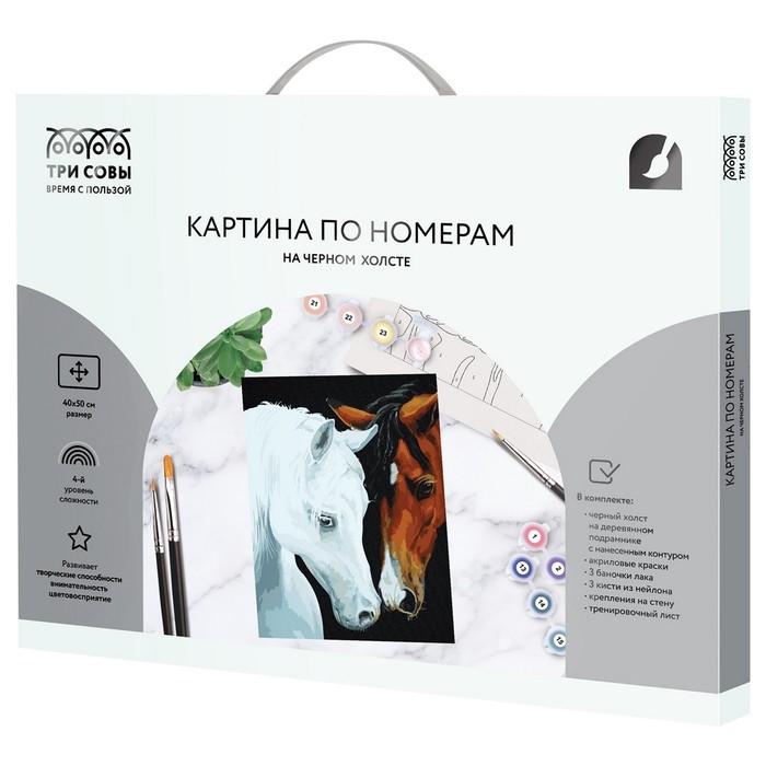 Картина по номерам «Нежные чувства», 40 × 50 см, на черном холсте Картина по номерам «Нежные чувства», 40 × 50 см, на черном холсте