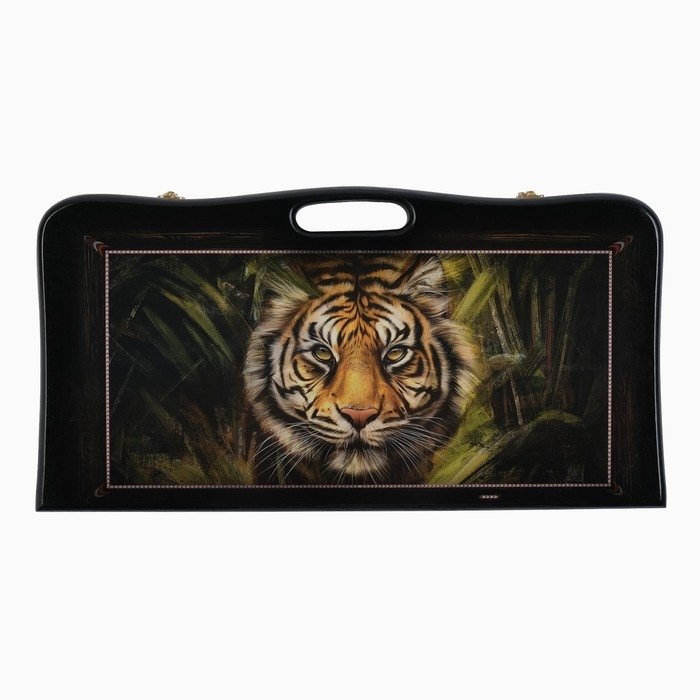 Нарды деревянные большие, настольная игра Нарды деревянные большие, настольная игра "Тигр", 50 х 50 см, с шашками