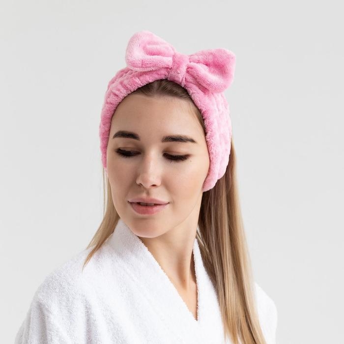 Повязка на голову «Этель» цвет розовый Повязка на голову «Этель» цвет розовый