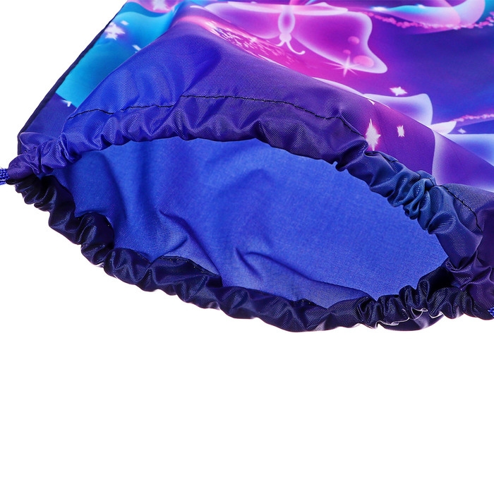 Мешок для обуви 420 х 340 мм, Calligrata МСО-5С, (мягкий полиэстер, плотность 210D),  Мешок для обуви 420 х 340 мм, Calligrata МСО-5С, (мягкий полиэстер, плотность 210D), "Бабочки"