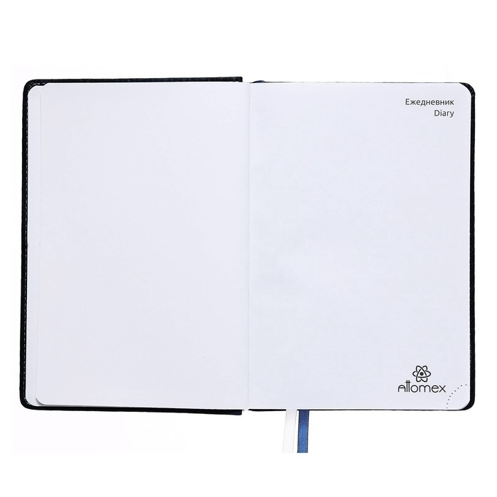 Ежедневник недатированный A5 160 листов Attomex.Croco, твёрдая обложка из искусственной кожи с поролоном, 2 ляссе, блок 70 г/м2, синий Ежедневник недатированный A5 160 листов Attomex.Croco, твёрдая обложка из искусственной кожи с поролоном, 2 ляссе, блок 70 г/м2, синий