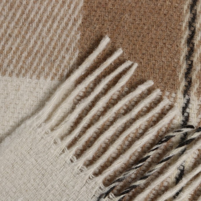 Плед Эльф 170х210см, бел/беж/корич рап.3, новозеландская шерсть 70%, пэ30% Плед Эльф 170х210см, бел/беж/корич рап.3, новозеландская шерсть 70%, пэ30%