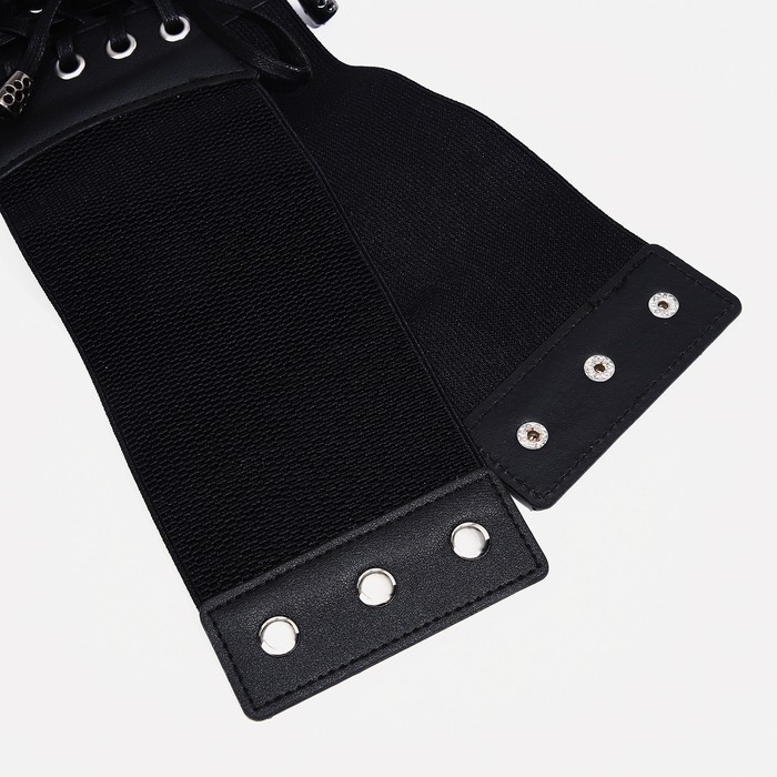 Корсет на молнии, высота 10-15 см, на кнопках, цвет чёрный Корсет на молнии, высота 10-15 см, на кнопках, цвет чёрный