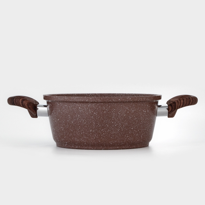 Кастрюля Доляна «Брауни», 2 л, d=20 см, h=9 см, стеклянная крышка, антипригарное покрытие, индукция Кастрюля Доляна «Брауни», 2 л, d=20 см, h=9 см, стеклянная крышка, антипригарное покрытие, индукция