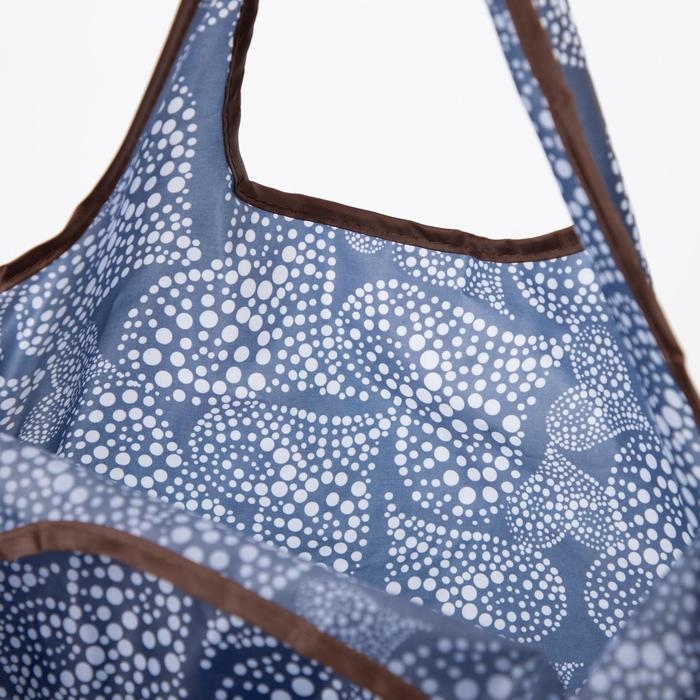 Сумка хозяйственная без застёжки, складная, цвет синий Сумка хозяйственная без застёжки, складная, цвет синий