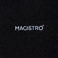 Набор тарелок фарфоровых Magistro Carbon, 26×23 см, цвет чёрный