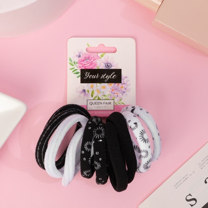 Резинка для волос Резинка для волос "Спорт" (набор 10 шт) лучики, 4 см