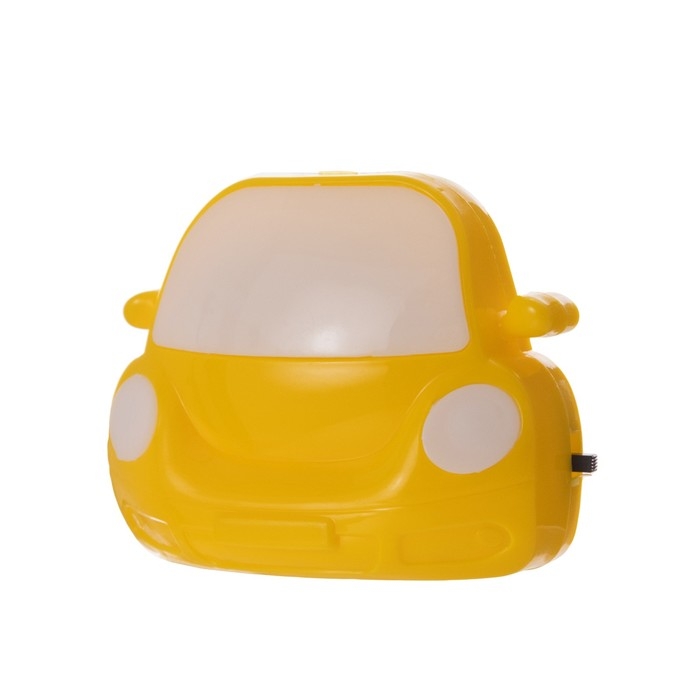 Ночник Ночник "Машинка" LED желтый 7х8х7 см