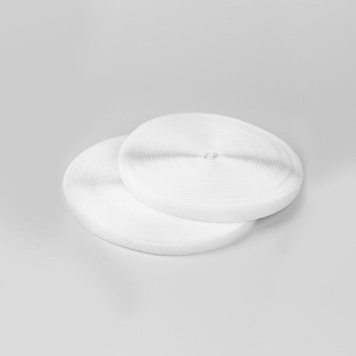 Липучка, 20 мм × 25 ± 1 м, цвет белый Липучка, 20 мм × 25 ± 1 м, цвет белый