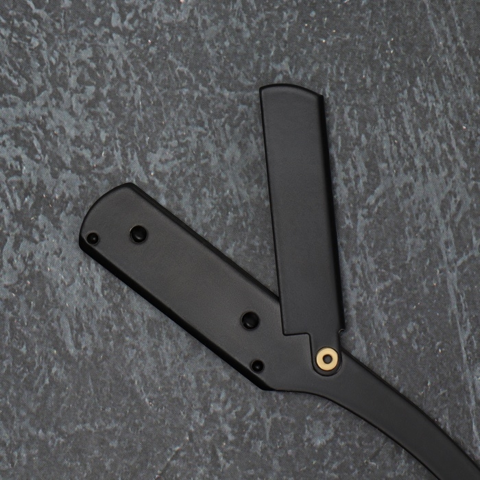 Опасная бритва, шаветт, без лезвия, 13,3 × 21 × 2,8 см, стальная, цвет чёрный