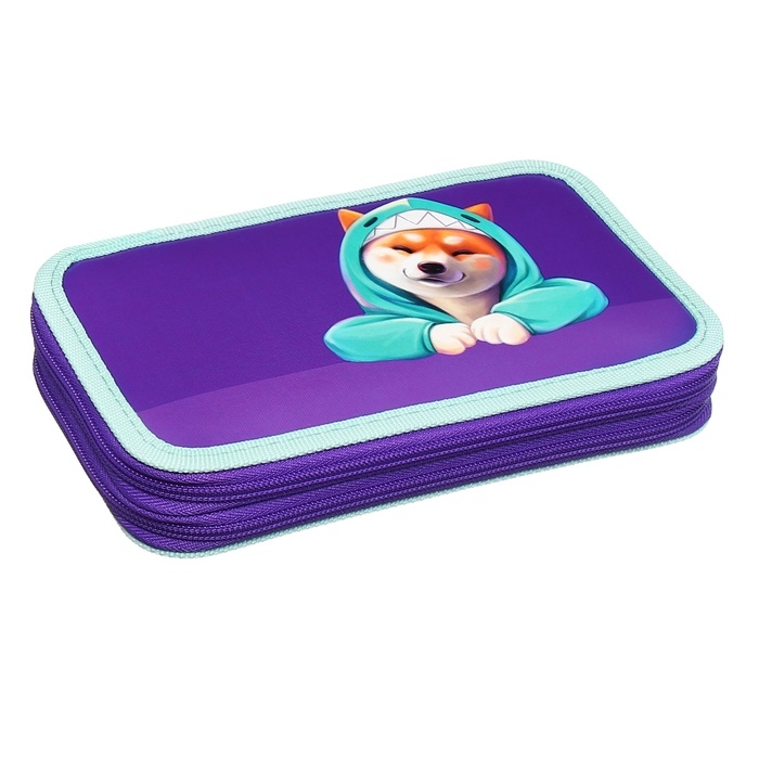 Пенал 2 секции, 125 х 205 х 40 мм, Calligrata 30П26/2  Пенал 2 секции, 125 х 205 х 40 мм, Calligrata 30П26/2 "Сиба", ламинированный картон