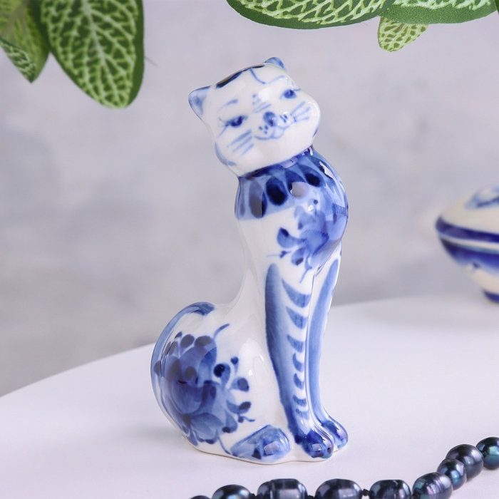 Сувенир Сувенир "Кошка Маруся", гжель