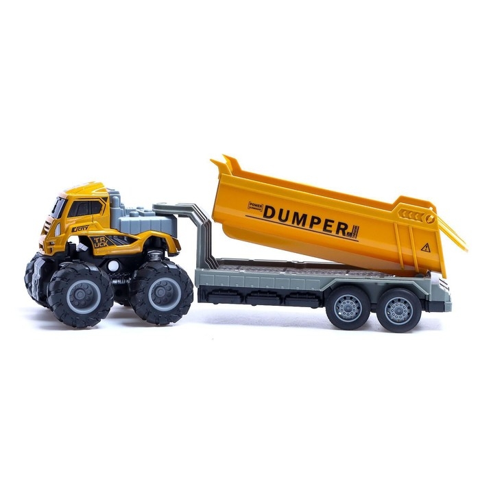 Грузовик металлический «Самосвал», инерция, с элементами из пластика, цвет жёлтый Грузовик металлический «Самосвал», инерция, с элементами из пластика, цвет жёлтый