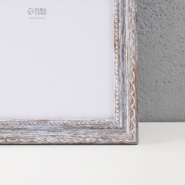 Фоторамка пластик Фоторамка пластик "Стиль морозное серебро" 40х60 см, морозное серебро