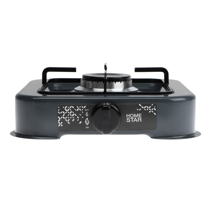 Плитка газовая HOMESTAR HS-1201, 1 конфорка, тёмно-серая Плитка газовая HOMESTAR HS-1201, 1 конфорка, тёмно-серая