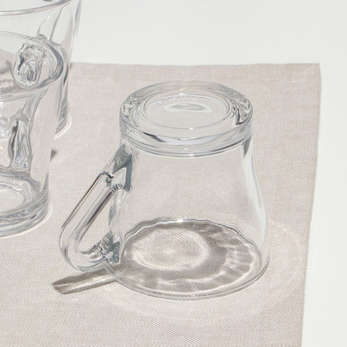 Набор кружек, стеклянный, d=8 см, h=8 см, 190 мл, 6 шт Набор кружек, стеклянный, d=8 см, h=8 см, 190 мл, 6 шт