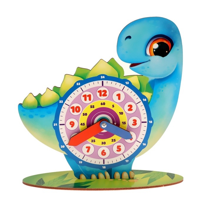 Обучающая игра. Часики «Динозаврик» Обучающая игра. Часики «Динозаврик»