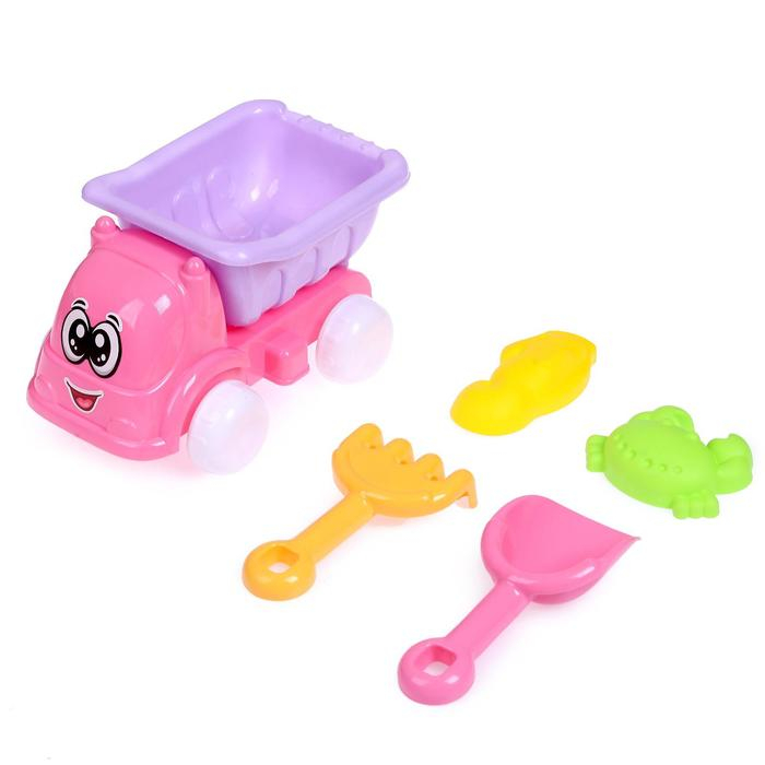 Песочный набор «Бибика», 5 предметов, МИКС Песочный набор «Бибика», 5 предметов, МИКС