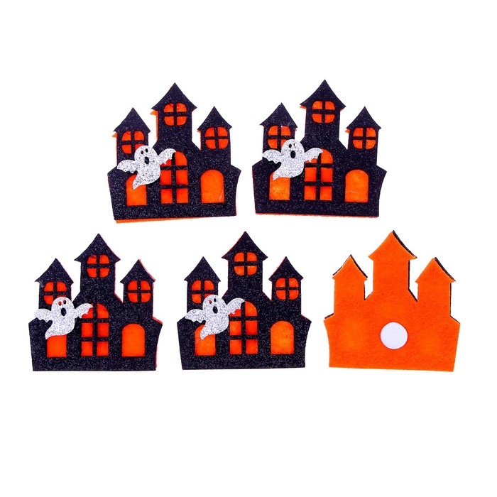 Декор фетровый «Замок» набор 5 шт., размер 1 шт: 5,5 × 5,5 см Декор фетровый «Замок» набор 5 шт., размер 1 шт: 5,5 × 5,5 см