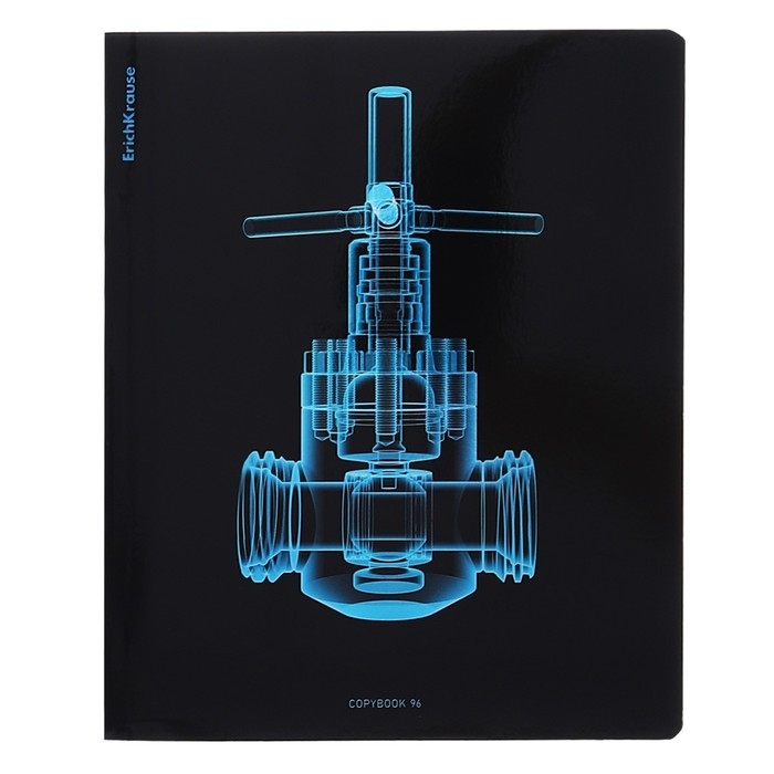 Тетрадь 96 листов в клетку, ErichKrause X-Ray в деталях, обложка мелованный картон, голографическая ламинация, блок офсет 100% белизна, МИКС