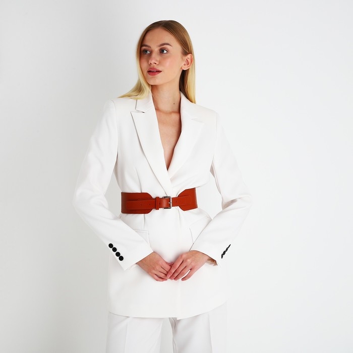 Ремень женский, ширина 6.7 см, пряжка металл, цвет рыжий Ремень женский, ширина 6.7 см, пряжка металл, цвет рыжий