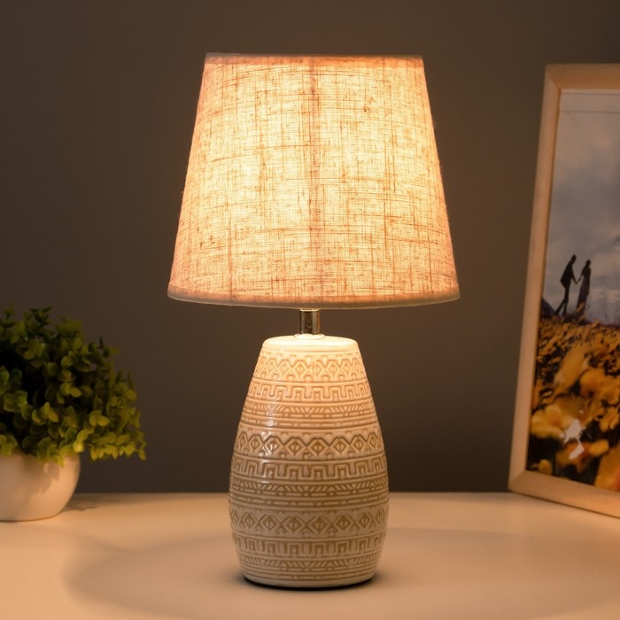 Настольная лампа Настольная лампа "Марлен" Е27 40Вт 18х18х33 см RISALUX