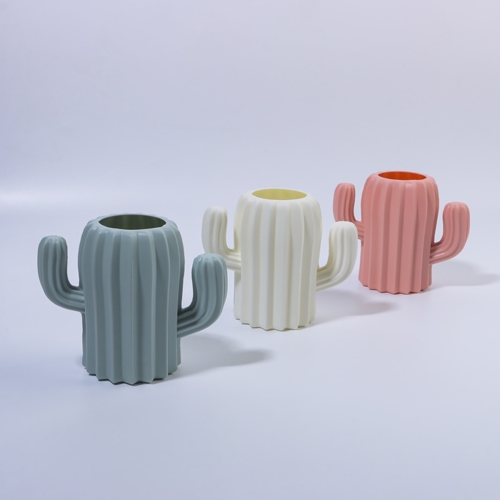 Органайзер - подставка для хранения маникюрных/косметических принадлежностей «Кактус», 11,5 × 13 × 7 см, цвет МИКС Органайзер - подставка для хранения маникюрных/косметических принадлежностей «Кактус», 11,5 × 13 × 7 см, цвет МИКС