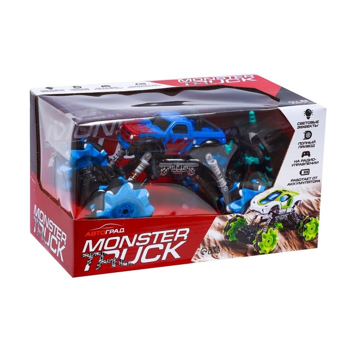 Джип радиоуправляемый DRIFT, 4WD, дрифт, работает от аккумулятора, цвет синий Джип радиоуправляемый DRIFT, 4WD, дрифт, работает от аккумулятора, цвет синий