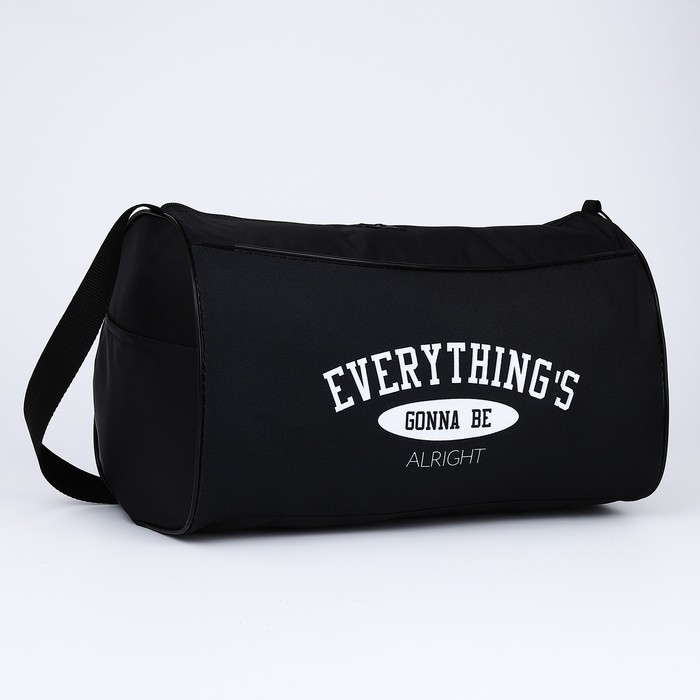 Сумка спортивная, 40 см х 24 см х 21 см, цвет чёрный