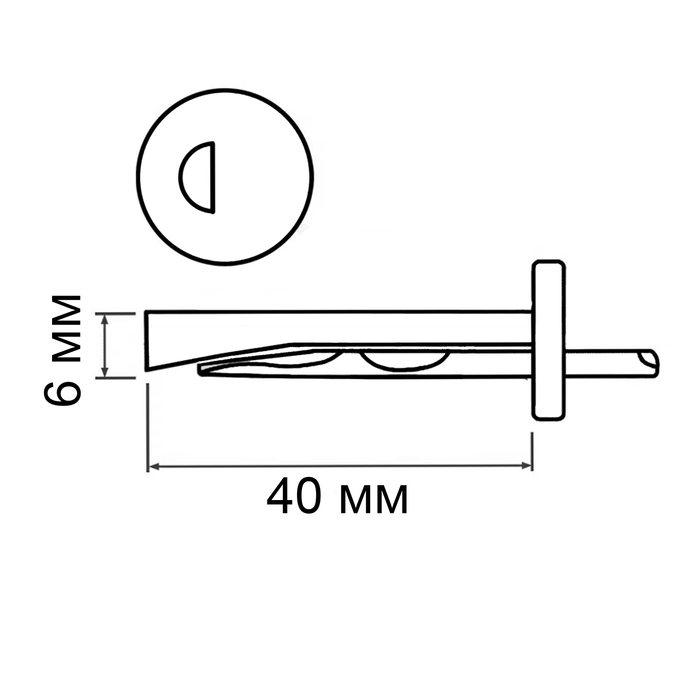 Анкер-клин ЛОМ, оцинкованный, 6х40 мм, 200 шт Анкер-клин ЛОМ, оцинкованный, 6х40 мм, 200 шт