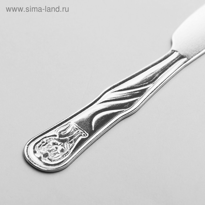 Нож столовый «Лёвушка», h=16,5 см, цвет серебряный Нож столовый «Лёвушка», h=16,5 см, цвет серебряный