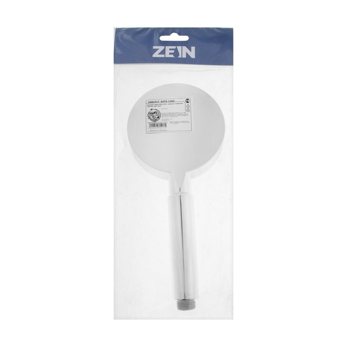 Душевая лейка ZEIN Z0501, пластик, средняя, 5 режимов, хром Душевая лейка ZEIN Z0501, пластик, средняя, 5 режимов, хром