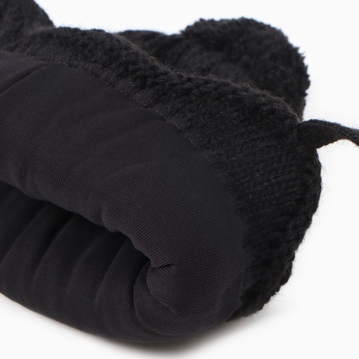 Шапка детская, цвет черный, р 48-52 Шапка детская, цвет черный, р 48-52