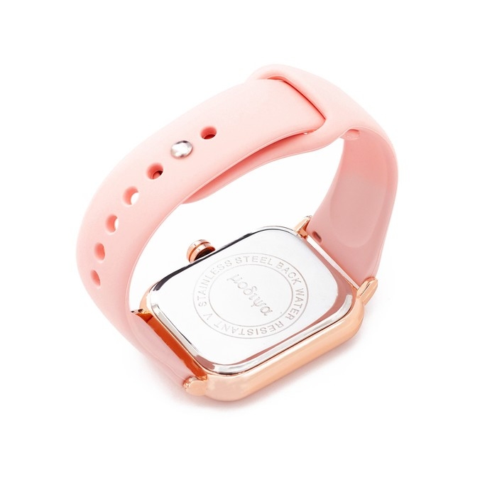 Часы наручные кварцевые женские, розовый ремешок Часы наручные кварцевые женские, розовый ремешок