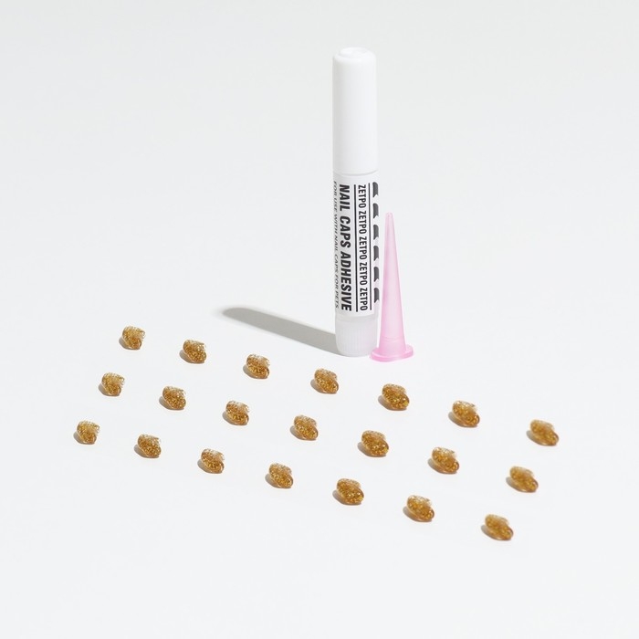 Когти накладные Когти накладные "Антицарапки" (20 шт), размер XS, золотые с блестками