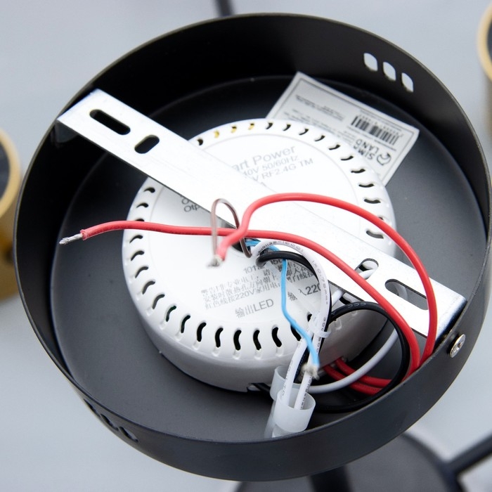 Люстра Люстра "Артеко" 10хLED 190Вт 3000-6000К серо-золотой 104х104х31 см BayerLux