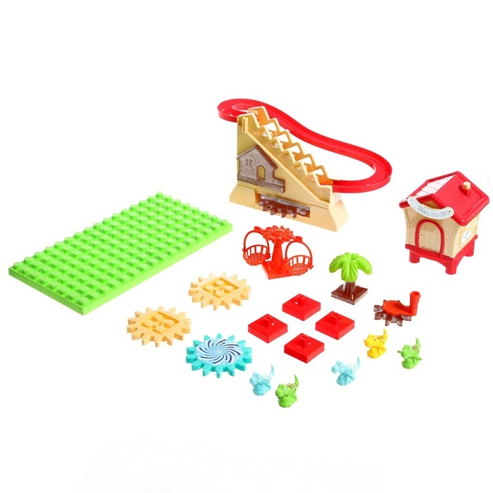 Конструктор развивающий с шестерёнками «Дино Мир», 33 детали Конструктор развивающий с шестерёнками «Дино Мир», 33 детали