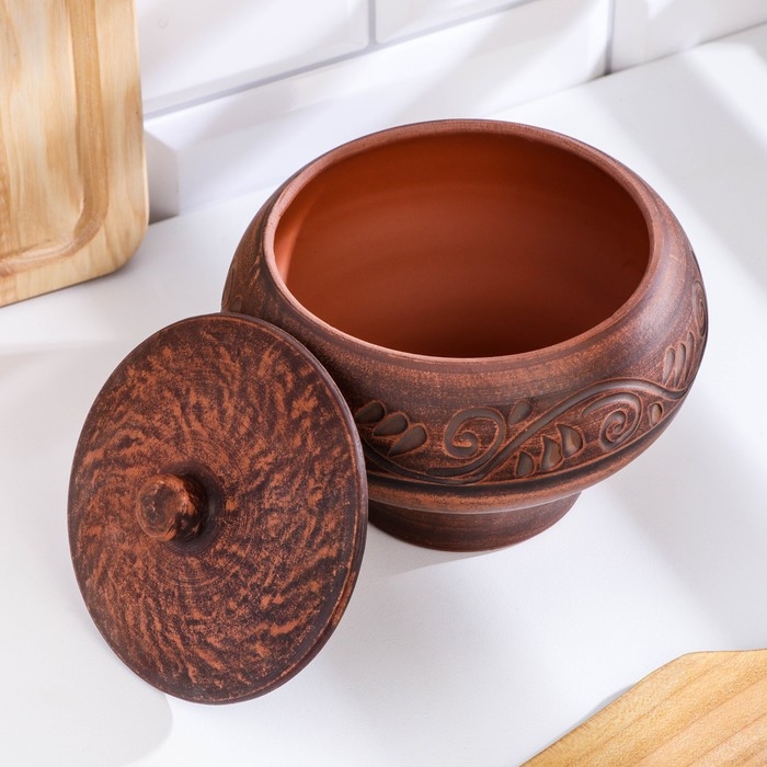 Горшок для жаркого  Горшок для жаркого "Вьюнок" 0,6 л., 13х14х14 см