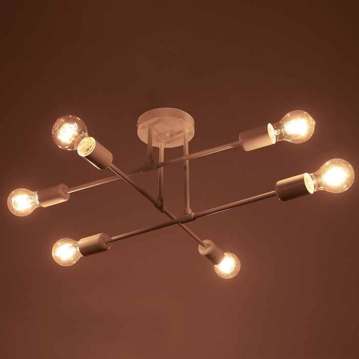 Люстра 2544/6WT E27 40Вт белый BayerLux Люстра 2544/6WT E27 40Вт белый BayerLux