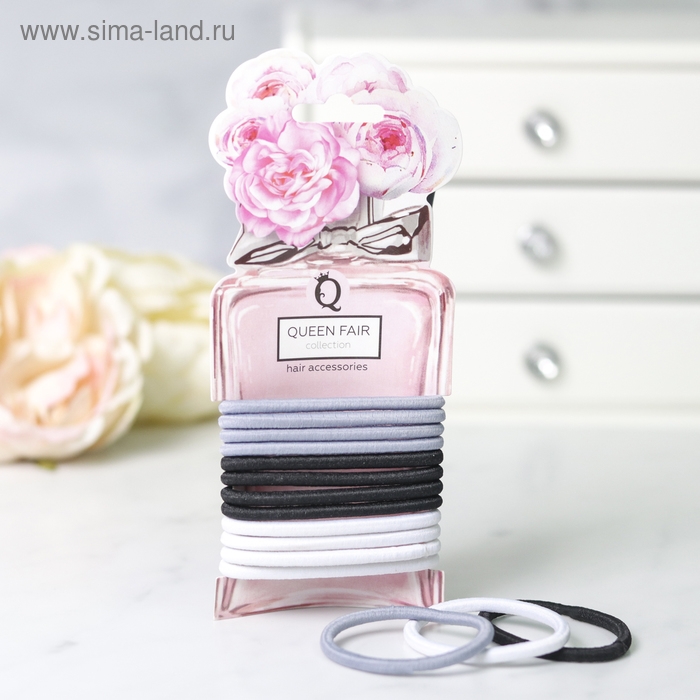 Резинка для волос Резинка для волос "Элегантность" (набор 12 шт) классика, 6,5 см, микс