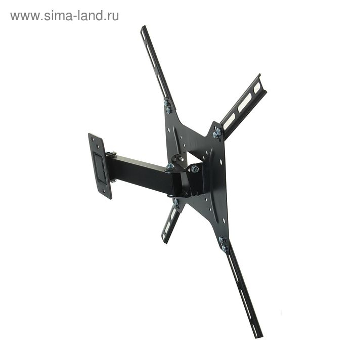 Кронштейн Kromax OPTIMA-403, для ТВ, наклонно-поворот., 15-55 Кронштейн Kromax OPTIMA-403, для ТВ, наклонно-поворот., 15-55", 76-256 мм от стены, черный