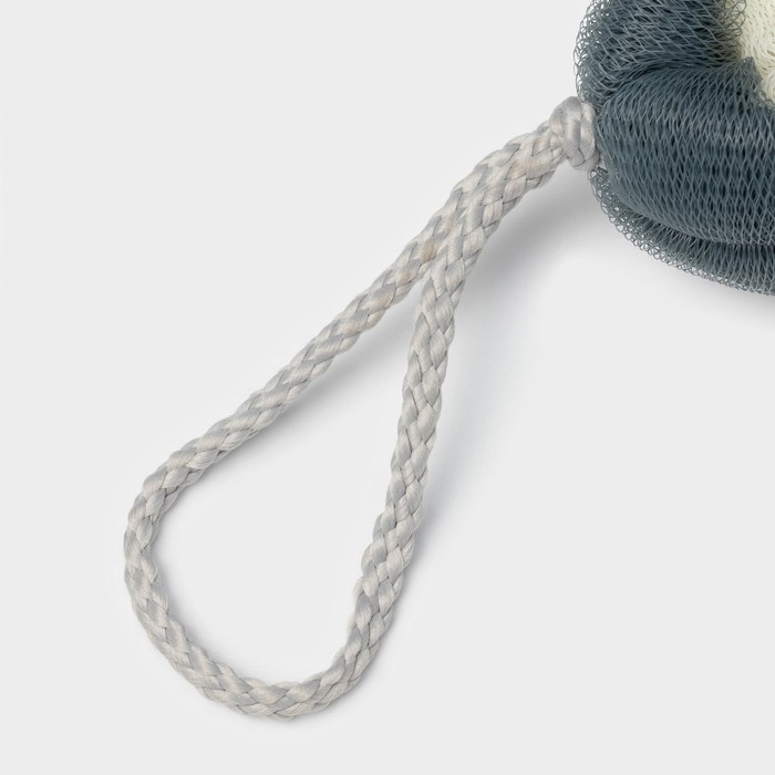 Мочалка для тела Доляна «Косичка», 32×5 см, 70 гр, цвет синий Мочалка для тела Доляна «Косичка», 32×5 см, 70 гр, цвет синий