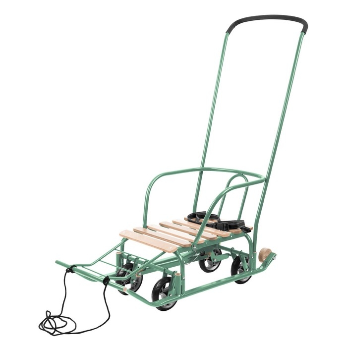 Санки «Тимка 5 универсал», цвет оливковый Санки «Тимка 5 универсал», цвет оливковый