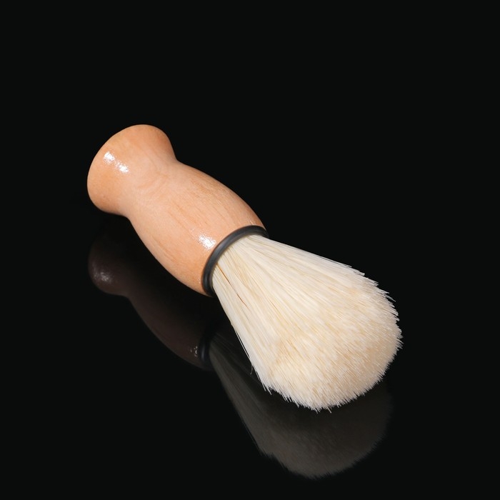 Помазок для бритья, деревянный, цвет коричневый Помазок для бритья, деревянный, цвет коричневый