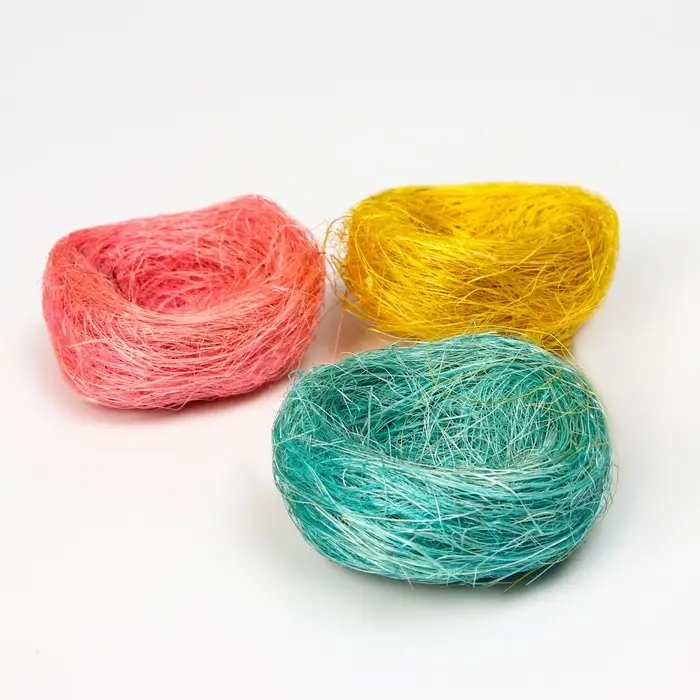 Гнездо, 7 см, крашеная солома, МИКС