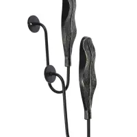 Держатель для штор CAPPIO KS040, черный с золотом, набор 2 шт.