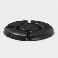 Менажница &laquo;Чёрный Восток&raquo;, 5 секций, пластик, 25&times;2.5 см, диаметр центра 11 см, чёрная