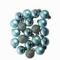Ёлочные игрушки &laquo;Николь блеск&raquo;, шары новогодние, d=3 см, набор 20 шт., зелёный