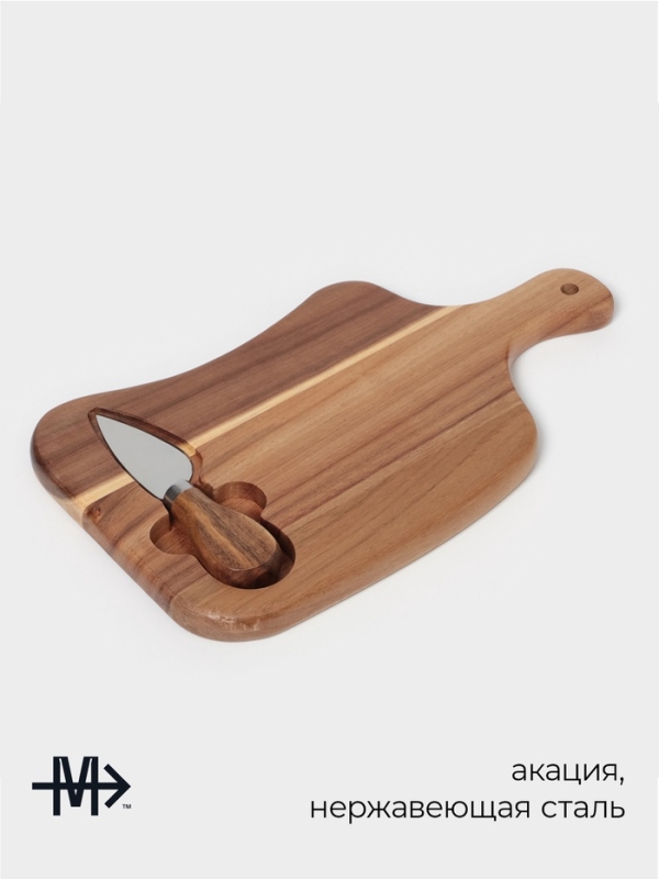 Набор для подачи сыра Magistro Shape, нож, доска Набор для подачи сыра Magistro Shape, нож, доска