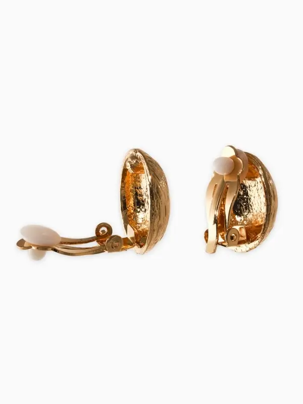 Клипсы Клипсы "Винтаж" круг, цвет золото